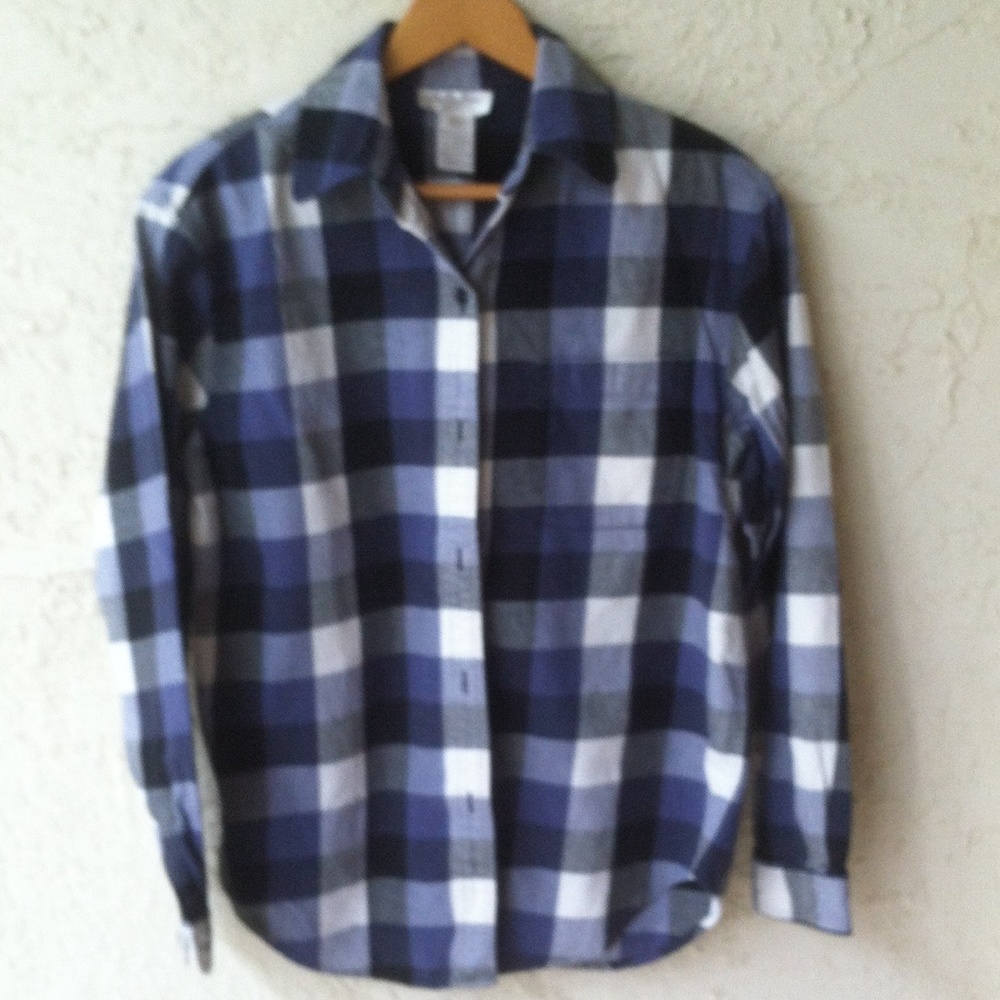 Jones New York Flannel Shirt Great Condition